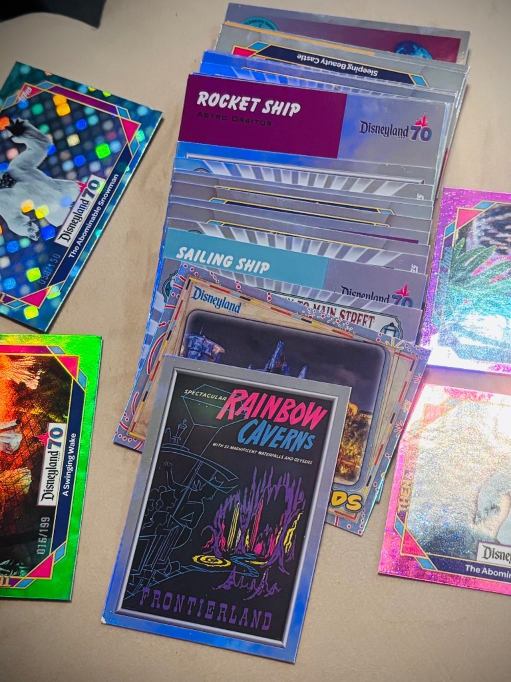 Lot of Disney 70th anniversary card